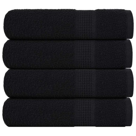 Toallas de ducha 4 uds 100% algodón negro 70x140 cm 360 gsm by , Towels - Ref: Foro24-136954, Price: 36,03 €, Discount: %