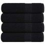 Toallas de ducha 4 uds 100% algodón negro 70x140 cm 360 gsm by , Towels - Ref: Foro24-136954, Price: 36,03 €, Discount: %