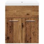 Juego de muebles de baño 2 piezas madera ingeniería envejecida von , Badezimmermöbel - Ref: Foro24-3328581, Preis: 124,19 €, ...
