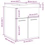 Juego de muebles de baño 2 piezas madera ingeniería envejecida von , Badezimmermöbel - Ref: Foro24-3328581, Preis: 124,19 €, ...
