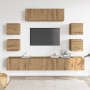 Mueble para TV de pared madera contrachapada artesanal 7 piezas von , TV-Möbel - Ref: Foro24-3329016, Preis: 269,43 €, Rabatt: %
