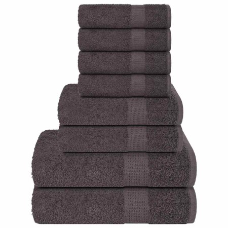 Juego de toallas 8 piezas 100% algodón antracita 360 gsm von , Toallas de baño y manoplas - Ref: Foro24-137062, Preis: 33,42 ...