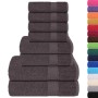 Juego de toallas 8 piezas 100% algodón antracita 360 gsm von , Toallas de baño y manoplas - Ref: Foro24-137062, Preis: 33,42 ...