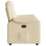 Sillón reclinable de tela crema by , Armchairs - Ref: Foro24-4015688, Price: 190,03 €, Discount: %