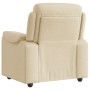 Sillón reclinable de tela crema by , Armchairs - Ref: Foro24-4015688, Price: 190,03 €, Discount: %