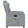 Sillón reclinable de masaje eléctrico tela gris claro by , Armchairs - Ref: Foro24-3303124, Price: 237,87 €, Discount: %