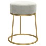 Hocker redondo gris claro terciopelo von , Klapphocker und Stühle - Ref: Foro24-340255, Preis: 42,71 €, Rabatt: %