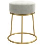 Hocker redondo gris claro terciopelo von , Klapphocker und Stühle - Ref: Foro24-340255, Preis: 42,71 €, Rabatt: %