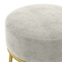 Hocker redondo gris claro terciopelo von , Klapphocker und Stühle - Ref: Foro24-340255, Preis: 42,71 €, Rabatt: %