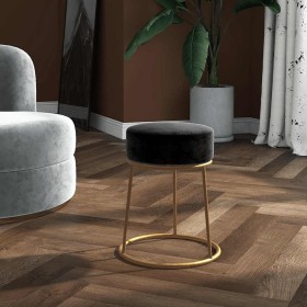 Hocker redondo negro terciopelo von , Klapphocker und Stühle - Ref: Foro24-340260, Preis: 38,45 €, Rabatt: %