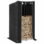 Leñero cubierta lluvia 100x100x200 cm acero galvanizado von , Brennholztaschen und -halter - Ref: Foro24-4104951, Preis: 106,...