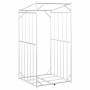 Leñero cubierta lluvia 100x100x200 cm acero galvanizado de , Bolsas y soportes de leña - Ref: Foro24-4104951, Precio: 106,50 €