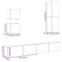 Mueble para TV de pared madera contrachapada artesanal 5 piezas von , TV-Möbel - Ref: Foro24-3329000, Preis: 224,68 €, Rabatt: %