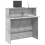 Mostrador de recepción gris hormigón 100x50x103,5 cm von , Schreibtische - Ref: Foro24-859027, Preis: 125,85 €, Rabatt: %