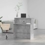 Mostrador de recepción gris hormigón 100x50x103,5 cm von , Schreibtische - Ref: Foro24-859027, Preis: 125,85 €, Rabatt: %