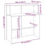 Mostrador de recepción madera vieja 100x50x103,5 cm von , Schreibtische - Ref: Foro24-859031, Preis: 126,53 €, Rabatt: %