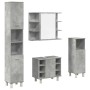 Juego muebles de baño 4 pzas madera contrachapada gris hormigón von , Badezimmermöbel - Ref: Foro24-3324850, Preis: 215,31 €,...