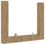 Muebles de TV de pared 6 uds madera ingeniería roble artesanal von , TV-Möbel - Ref: Foro24-3328988, Preis: 373,49 €, Rabatt: %