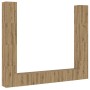 Muebles de TV de pared 6 uds madera ingeniería roble artesanal von , TV-Möbel - Ref: Foro24-3328988, Preis: 373,49 €, Rabatt: %