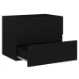 Mueble con lavabo madera de ingeniería negro de vidaXL, Tocadores de baño - Ref: Foro24-3071631, Precio: 186,86 €, Descuento: %