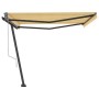 Automatische Standmarkise gelb & weiß 400x300 cm von vidaXL, Markisen - Ref: Foro24-3069748, Preis: 510,46 €, Rabatt: %