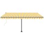 Automatische Standmarkise gelb & weiß 400x300 cm von vidaXL, Markisen - Ref: Foro24-3069748, Preis: 510,46 €, Rabatt: %