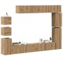 Mueble para TV de pared madera contrachapada artesanal 9 piezas von , TV-Möbel - Ref: Foro24-3329158, Preis: 461,16 €, Rabatt: %