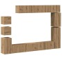 Mueble para TV de pared madera contrachapada artesanal 9 piezas von , TV-Möbel - Ref: Foro24-3329158, Preis: 461,16 €, Rabatt: %
