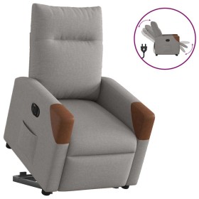 Sillón eléctrico reclinable elevable de tela gris taupe by , Armchairs - Ref: Foro24-3324027, Price: 311,01 €, Discount: %