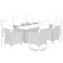 Set comedor de jardín 7 pzas con cojines ratán sintético marrón von , Gartensets - Ref: Foro24-3276776, Preis: 861,34 €, Raba...
