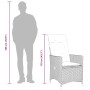 Set comedor de jardín 7 pzas con cojines ratán sintético marrón von , Gartensets - Ref: Foro24-3276776, Preis: 861,34 €, Raba...