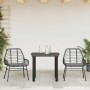 Set comedor jardín 3 pzas cojines ratán sintético vidrio negro von , Gartensets - Ref: Foro24-3334548, Preis: 208,76 €, Rabat...