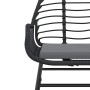 Set comedor jardín 3 pzas cojines ratán sintético vidrio negro von , Gartensets - Ref: Foro24-3334548, Preis: 208,76 €, Rabat...