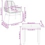 Set comedor jardín 3 pzas cojines ratán sintético vidrio negro von , Gartensets - Ref: Foro24-3334548, Preis: 208,76 €, Rabat...
