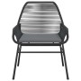 Set comedor jardín 3 pzas cojines ratán sintético vidrio negro by , Garden sets - Ref: Foro24-3334562, Price: 219,31 €, Disco...