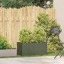 Jardinera de acero laminado en frío verde oliva 80x40x40 cm by , Pots and planters - Ref: Foro24-860671, Price: 65,17 €, Disc...