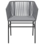 Juego comedor jardín 5 pzas cojines ratán sintético vidrio gris by , Garden sets - Ref: Foro24-3334626, Price: 345,90 €, Disc...