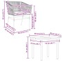 Juego comedor jardín 5 pzas cojines ratán sintético vidrio gris by , Garden sets - Ref: Foro24-3334626, Price: 345,90 €, Disc...