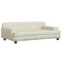 Sofá para niños de cuero sintético crema 90x53x30 cm by , Baby and Toddler Furniture - Ref: Foro24-3196288, Price: 94,28 €, D...