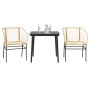 Juego de comedor jardín 3 piezas ratán sintético vidrio marrón von , Gartensets - Ref: Foro24-3334492, Preis: 196,69 €, Rabat...