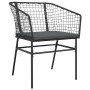 Set de comedor de jardín 7 piezas cojines ratán sintético negro von , Gartensets - Ref: Foro24-3334503, Preis: 396,81 €, Raba...