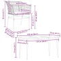Juego de comedor jardín 5 piezas cojines ratán sintético marrón von , Gartensets - Ref: Foro24-3334508, Preis: 298,93 €, Raba...
