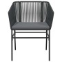 Set de comedor de jardín 7 piezas cojines ratán sintético negro de , Conjuntos de jardín - Ref: Foro24-3334517, Precio: 536,5...