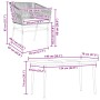 Juego de comedor jardín 5 piezas cojines ratán sintético marrón von , Gartensets - Ref: Foro24-3334522, Preis: 390,07 €, Raba...