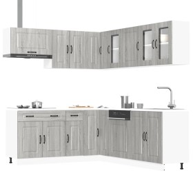 Mueble cocina Kalmar sonoma gris 11 pzas madera contrachapada von , Küchenschränke - Ref: Foro24-3314917, Preis: 742,65 €, Ra...