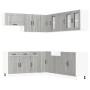 Mueble cocina Kalmar sonoma gris 11 pzas madera contrachapada von , Küchenschränke - Ref: Foro24-3314917, Preis: 742,65 €, Ra...