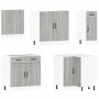 Mueble cocina Kalmar sonoma gris 11 pzas madera contrachapada von , Küchenschränke - Ref: Foro24-3314917, Preis: 742,65 €, Ra...