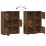 Estantería madera de ingeniería marrón roble 60x24x76,5 cm by , Bookcases and shelves - Ref: Foro24-860388, Price: 64,65 €, D...