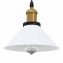 Lámpara colgante regulable altura E27 blanco brillante Ø 22cm by , Lamps - Ref: Foro24-4103450, Price: 29,60 €, Discount: %
