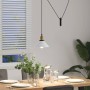 Lámpara colgante regulable altura E27 blanco brillante Ø 22cm by , Lamps - Ref: Foro24-4103450, Price: 29,60 €, Discount: %